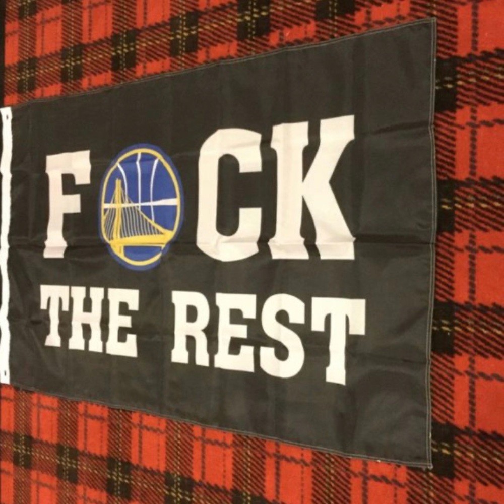 Brand new Golden State Warriors banner flag